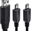 Cable carga doble micro USB 2 en 1 para 2 dispositivos
