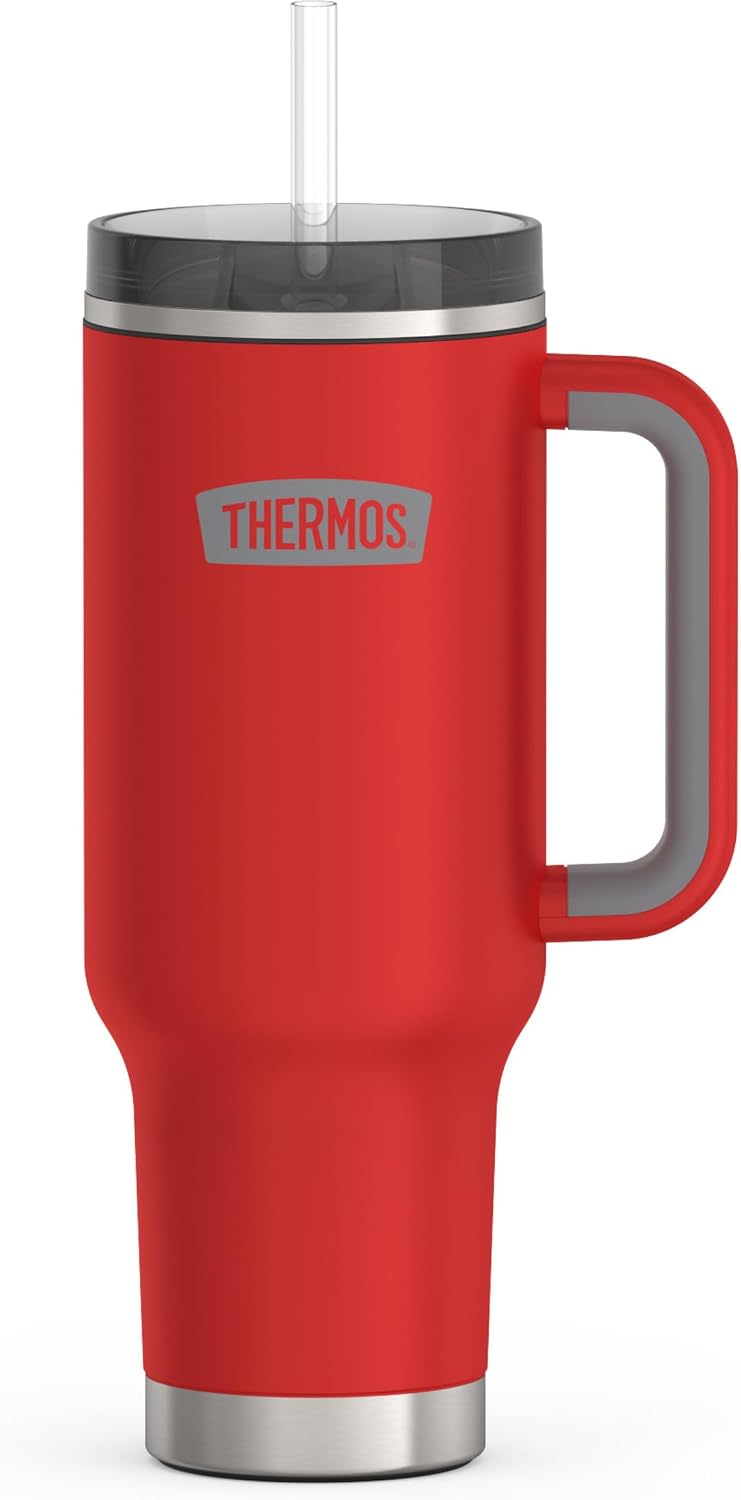 Vaso térmico acero inox 40oz con tapa popote bloqueo