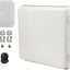 Caja eléctrica IP67 acero inox cubierta gris