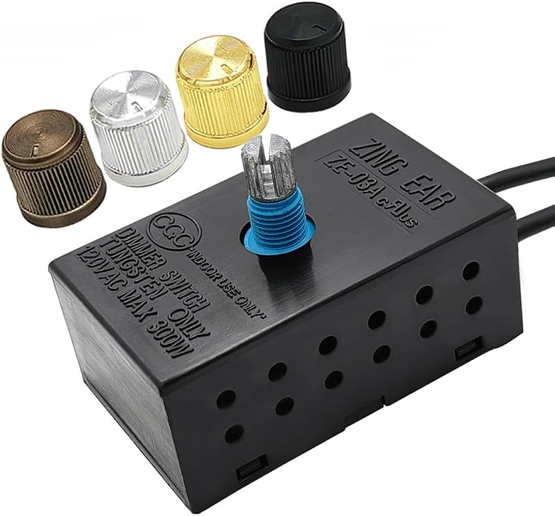 Lámpara mesa LED con interruptor regulador 4 perillas
