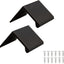 Tiradores borde dedo aluminio 2" pack 10 negro mate