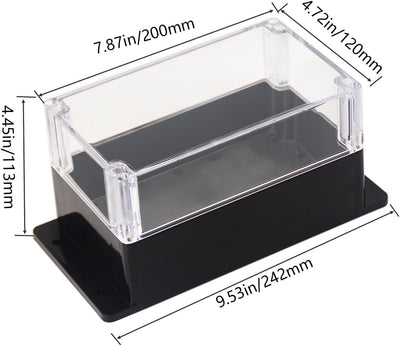Caja conexiones IP65 ABS plástico impermeable 7.87x4.72x4.45
