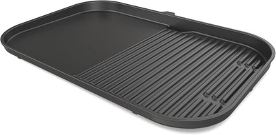 Parrilla y plancha Woodfire 2en1 cerámica antiadherente negro
