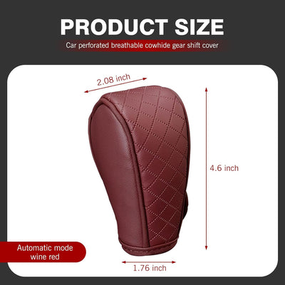 Funda cuero palanca cambios auto antideslizante universal