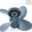 Propulsor aluminio 4 cuchillas Honda Yamaha 8-20 hp
