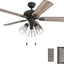 Ventilador techo LED 42" estilo industrial