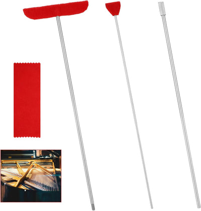 Kit limpieza piano 4 herramientas cepillo paño fibra suave