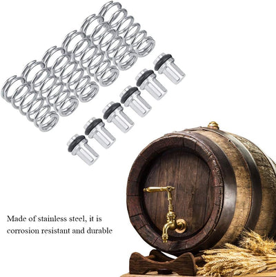 6 Pzas Válvula Poppet Acero Inox Comp Keg Post