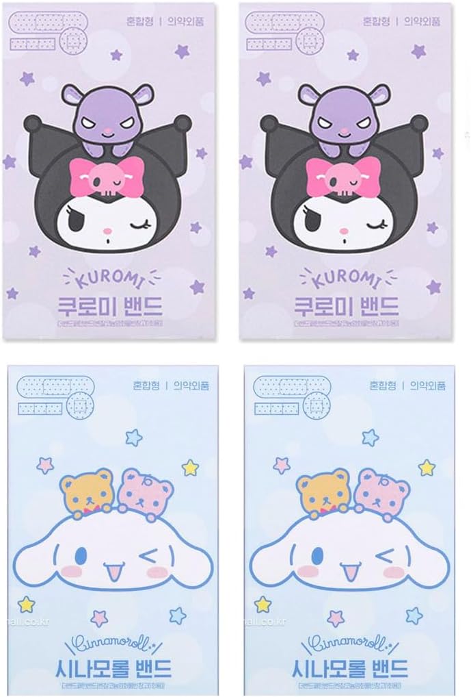Juego 48 unidades Kuromi Cinnamoroll 4 cajas