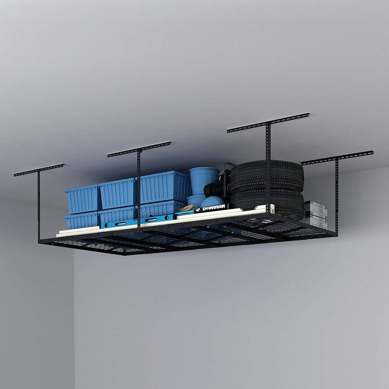 Estante techo garaje 4x8 ajustable resistente metal