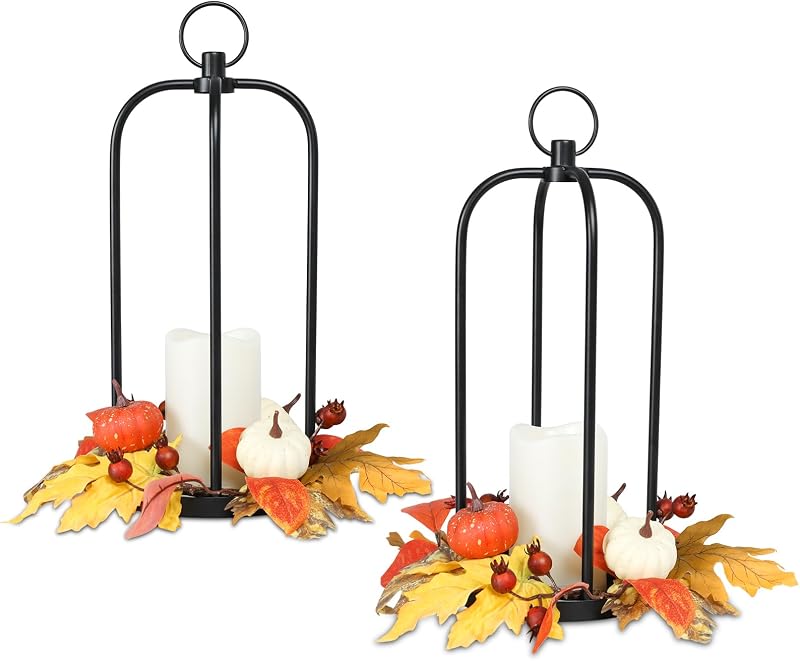 Farol impermeable LED Acción de Gracias 2 pack