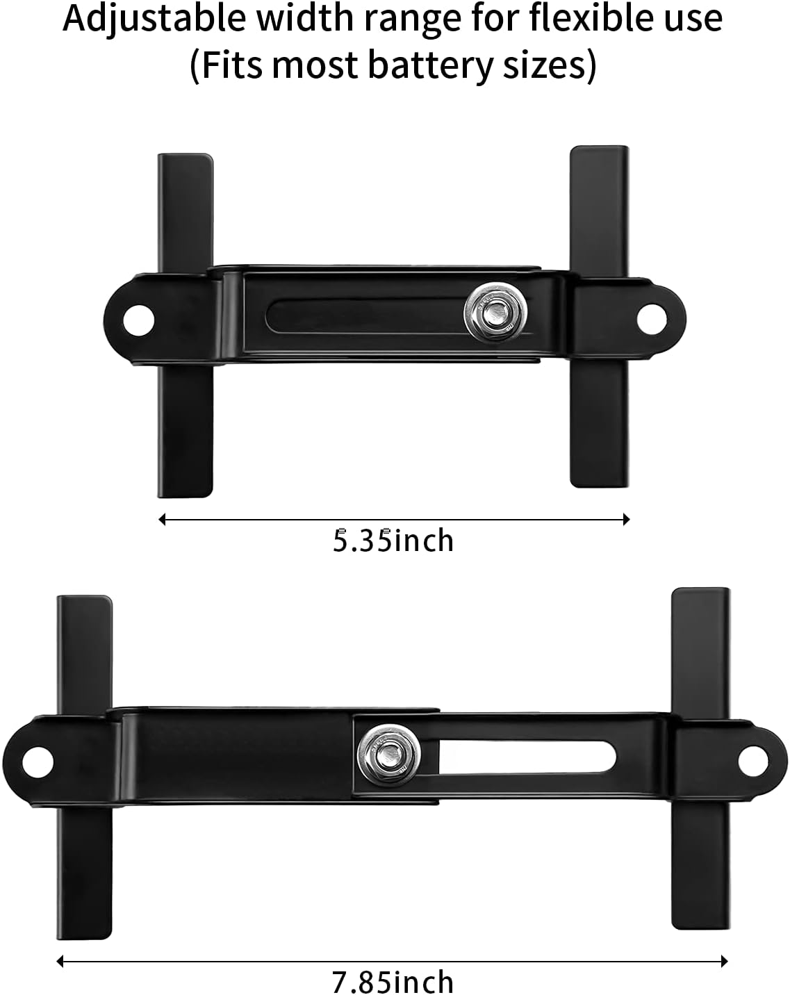 Soporte batería ajustable barra transversal acero inox 12"