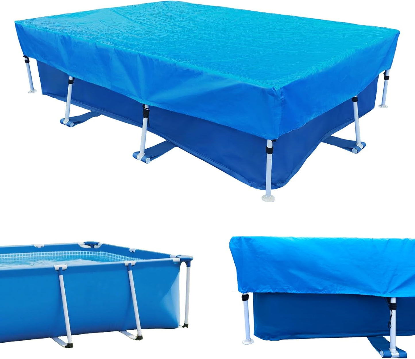Cubierta piscina rectangular 87x59" azul