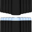 25 Fundas Delgadas Negras para Enfriar Latas 12oz Plegables