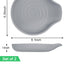 Reposa cucharas silicona gris encimera cocina 15.5cm set 2