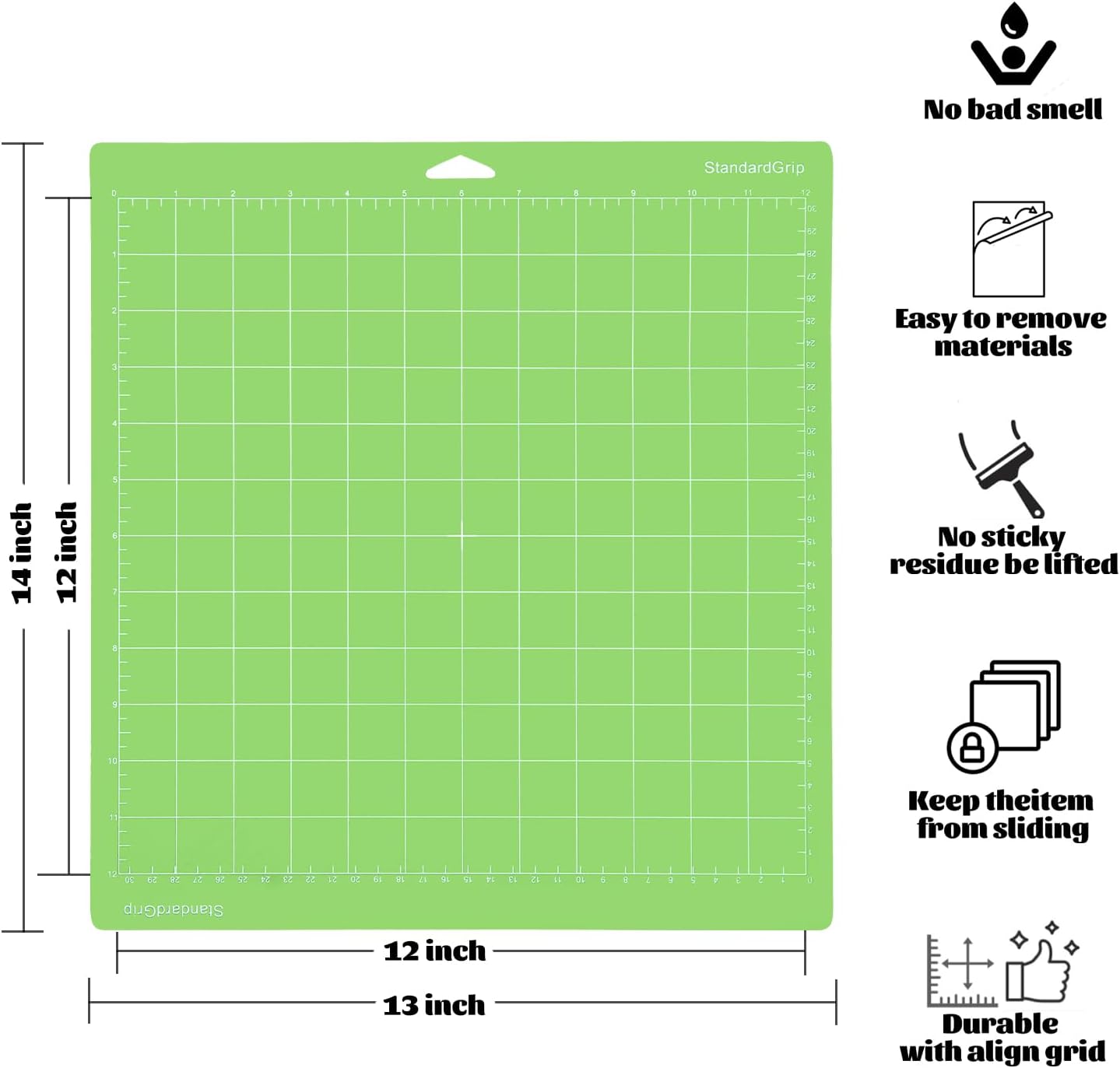 Alfombrilla corte para Cricut Air 2/3/Maker 3/4 PVC alta calidad