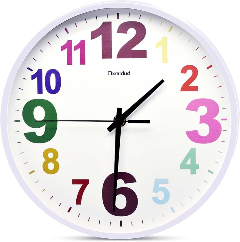Reloj pared 10pulg moderno sin tictac para hogar