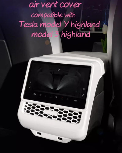 Cubierta ventilación fibra carbono Tesla Model Y