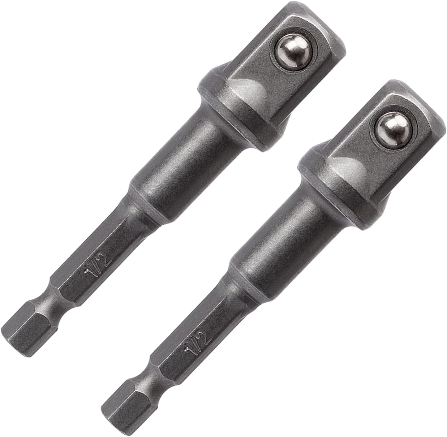 2 Adaptadores Impacto 1/2" Vástago 1/4"