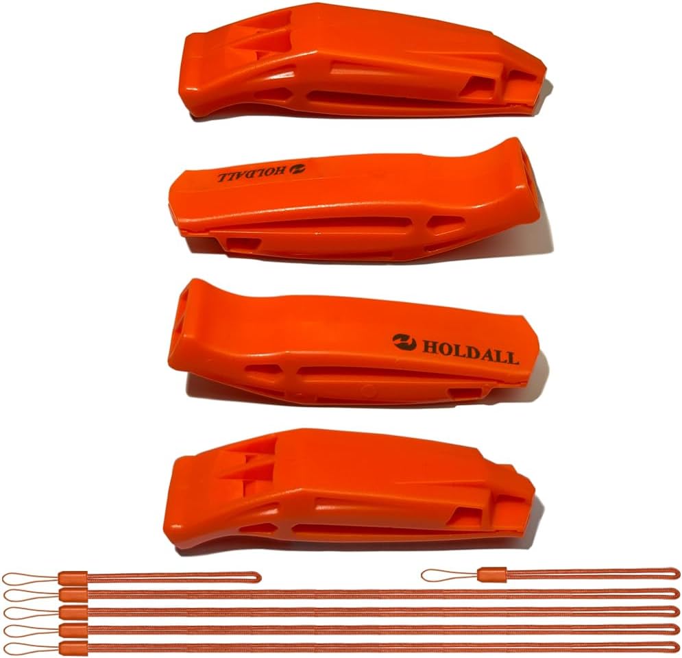 Silbato seguridad con cordón ruidoso para kayak chaleco salvavidas