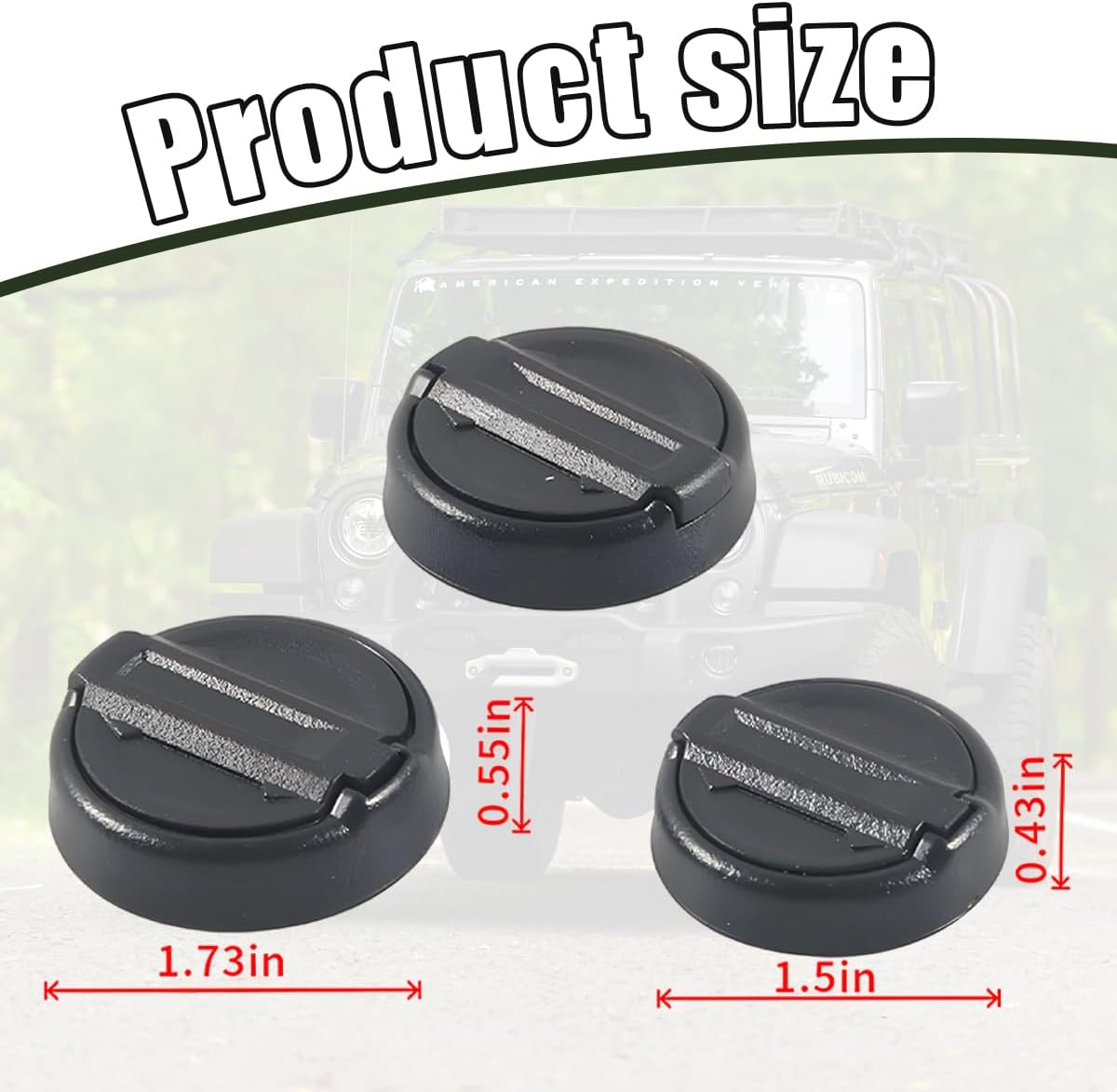 Fundas magnéticas cerradura auto 3 pzas comp JL y Gladiator 18-24