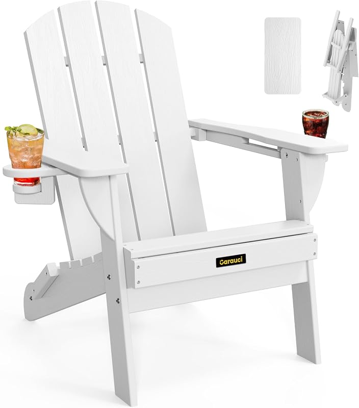 Silla Adirondack plegable plástico textura madera