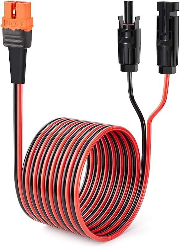 Cable solar 10AWG con XT60i para estación energía portátil