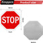 Señal parada 12x12pulg octágono aluminio resistente uv