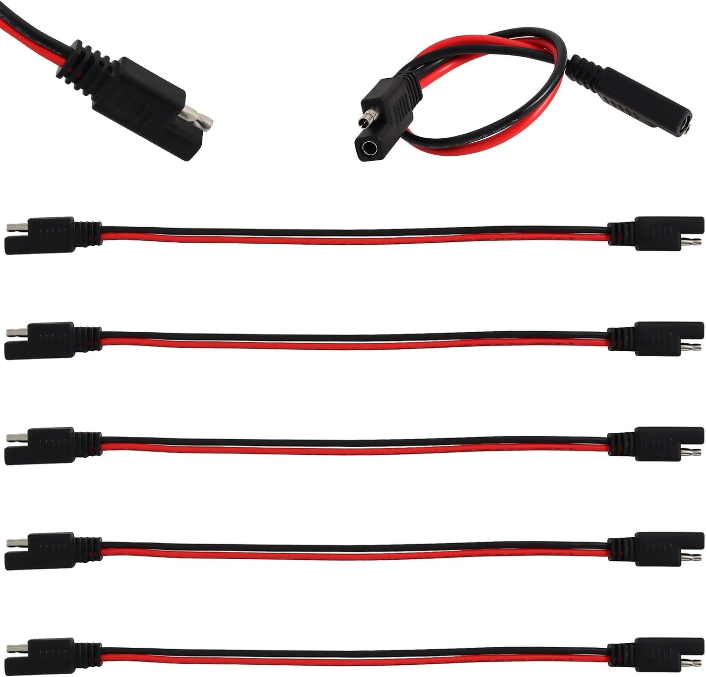 Arnés cables desconexión rápida 2 pines SAE 10pulg set 5