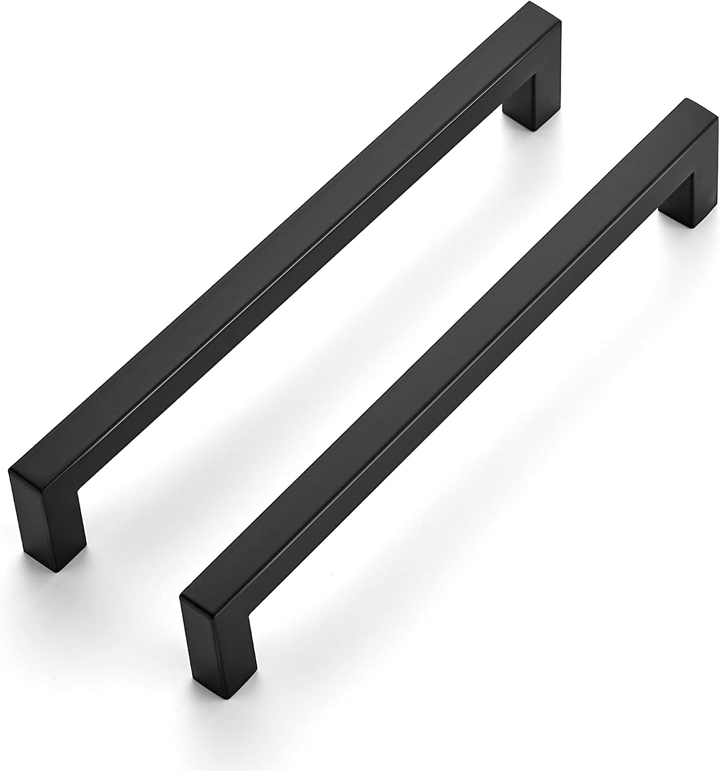 20 Tiradores Barra Acero Inox 7.5pulg Negro Mate