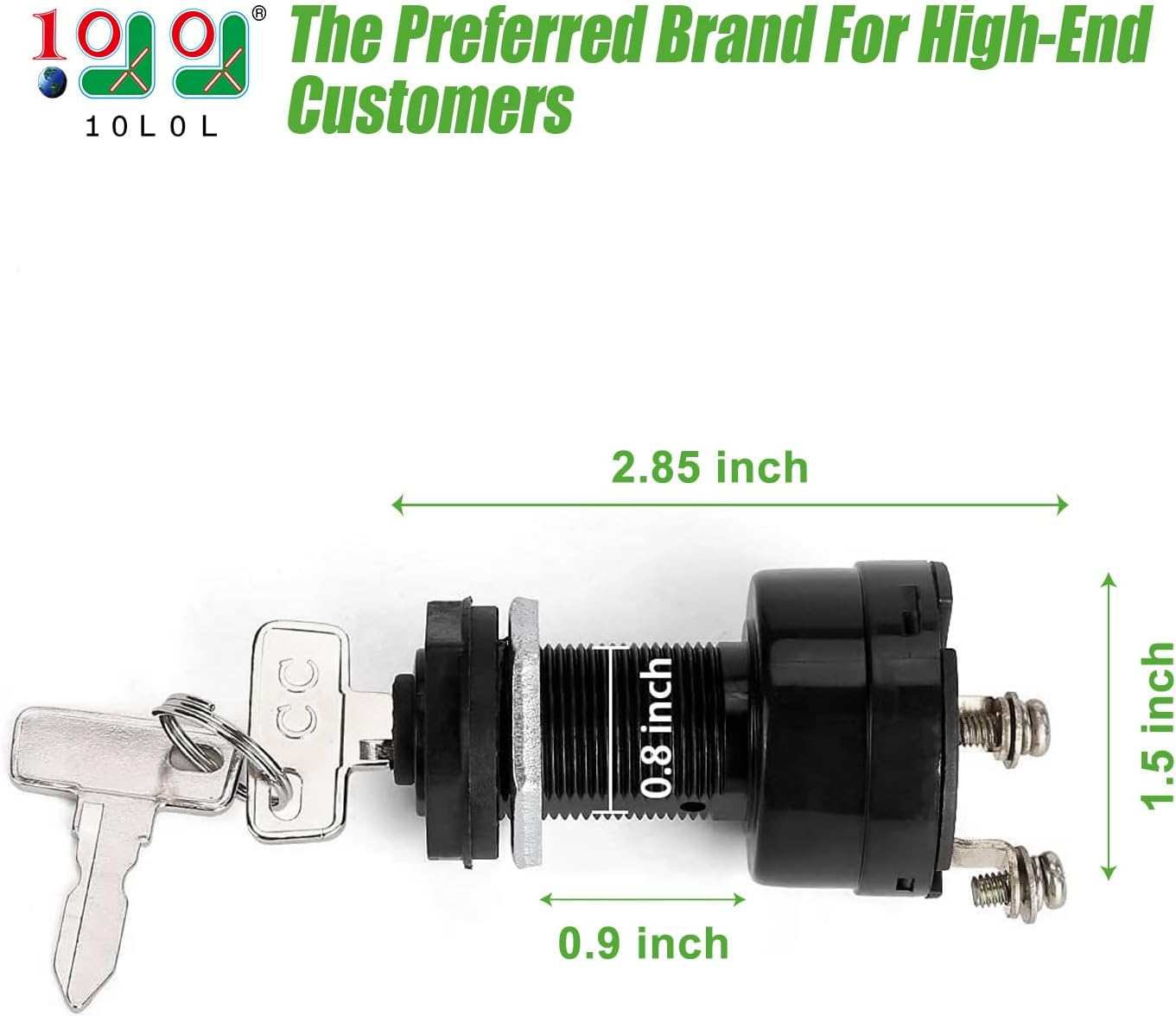 Interruptor arranque llave encendido Club Car DS 36V/48V