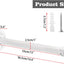 Perchero pared 2pzas 14" hierro fundido blanco