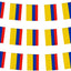 Bandera Colombia mini para fiestas escuela eventos
