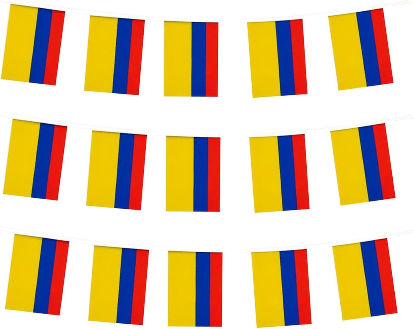 Bandera Colombia mini para fiestas escuela eventos