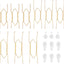 9 Ganchos Acero Inox para Placas Pared 6-11pulg Dorado