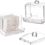 2 Dispensadores Qtip 10oz Soporte Transparente Organiz. Baño
