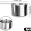 2 Tazas Medidoras Acero Inox 8.5oz Cuchara Metal Lavavajillas