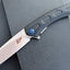 Cuchillo bolsillo D2 acero G10 mango clip EDC negro