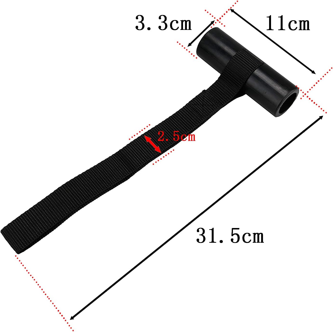 Bucles para maletero capo 4 correas poliester negro universal
