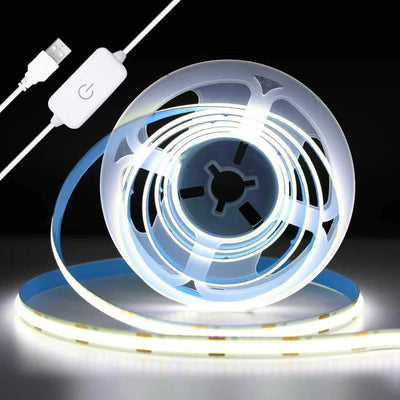 Tira LED retroiluminación TV USB 3.28pies flexible blanco frío