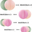 10 Linternas Papel Verde Salvia Rosa Decoración