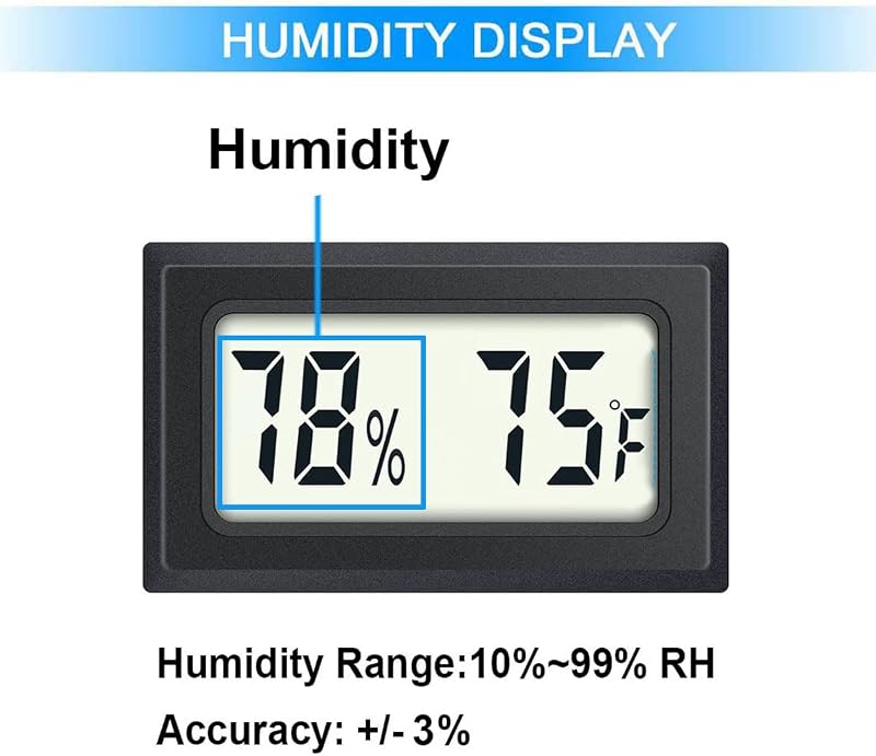 2 Pzas Termómetro Higrómetro Digital LCD para Interiores Exteriores
