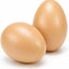 Huevos madera falsos para entrenar pájaros color marrón pack 2