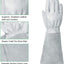 Guantes poda piel cabra y oveja protege brazos hasta codo