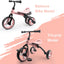Triciclo 4en1 para niños 2-5 años plegable asiento ajustable