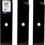 Set 3 cuchillas corte MTD Cub Cadet Troy-Bilt negro