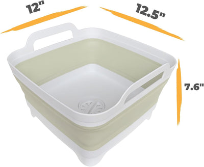 Lavabo plegable para biberones 2.4gal camping verde