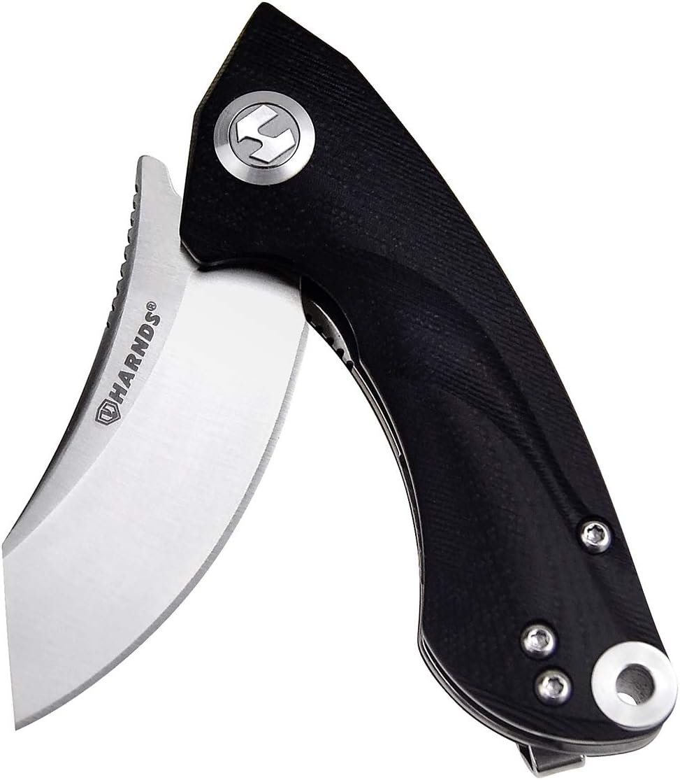 Cuchillo plegable ballet hoja Sandvik G10 mango EDC negro