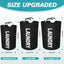 Cesta ropa sucia 75L plegable impermeable con asas aluminio