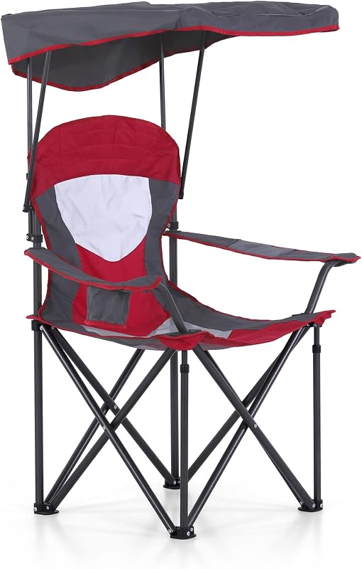 Silla campamento plegable con toldo portavasos 350lb